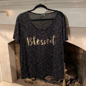 Torrid 16W shirt says Blessed
